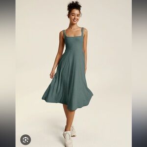 Beyond Yoga Featherweight Square Neck Dress